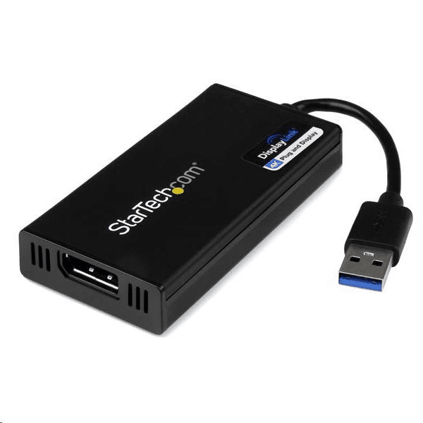 StarTech.com USB32DP4K USB grafický adaptér 3840 x 2160 px Čierna