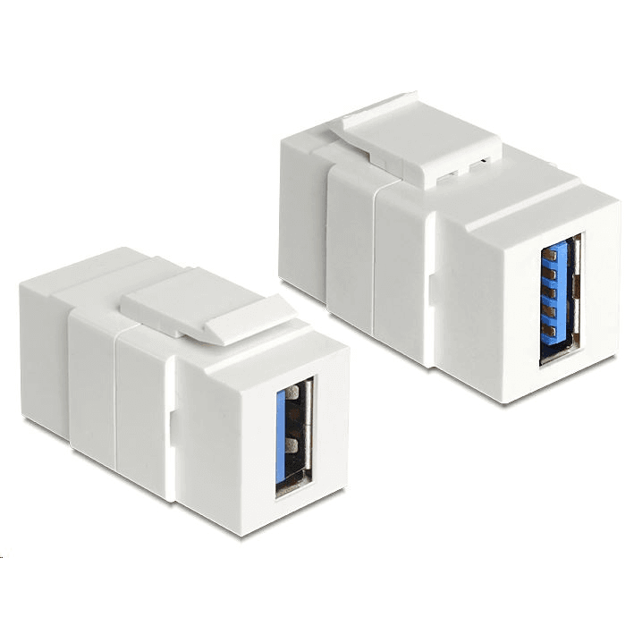 Delock Keystone Modul USB 3.0 A(F) zásuvka > USB A(F) zásuvka pre
