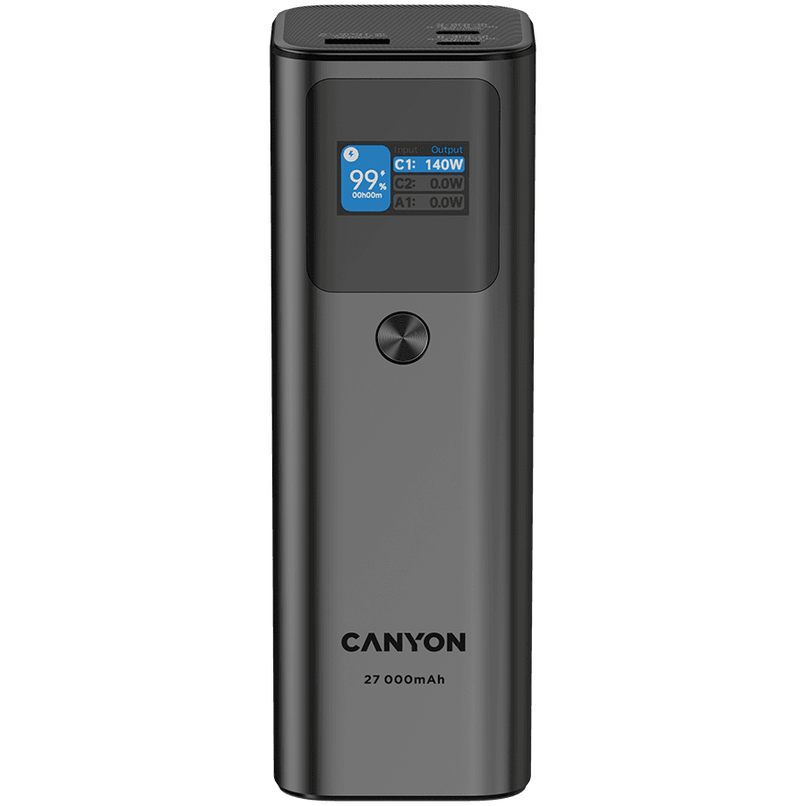 Powerbanka canyon 27000 mAh čierna