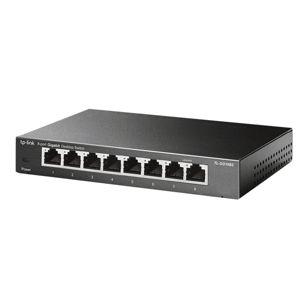 TP-Link TL-SG108S Nespravované Gigabit Ethernet (10/100/1000) Čierna