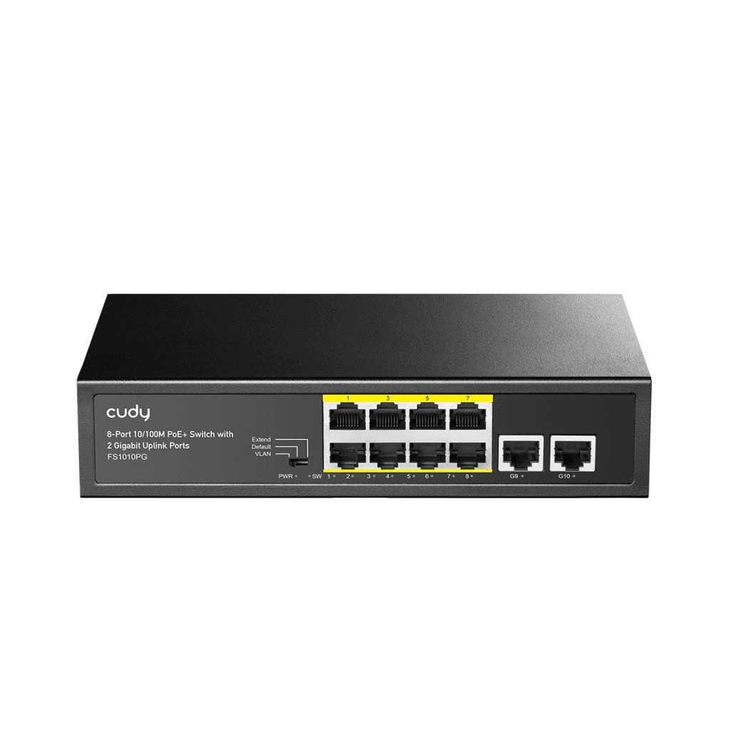 Cudy Prepínač FS1010PG 8xFE PoE+ 120W 2xGigabit Uplink
