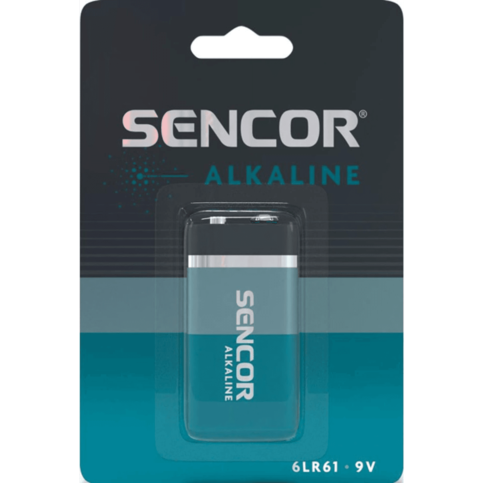 Alkalická batéria Sencor 9V (6F22) 1 ks