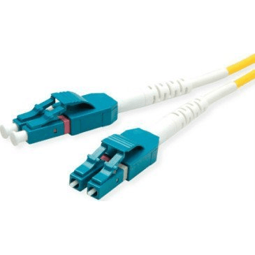 Optický kábel LC/LC 9/125μm OS2 Duplex single-mode žltý 1m