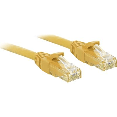 Lindy 48062 sieťový kábel Žltá 1 m Cat6 U/UTP (UTP)