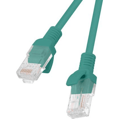 Patchcord Lanberg UTP kat.5e 0,25 m zelený