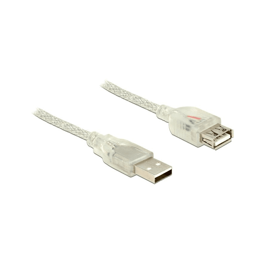 Predlžovací kábel USB Delock 83885 transparentný 5 m