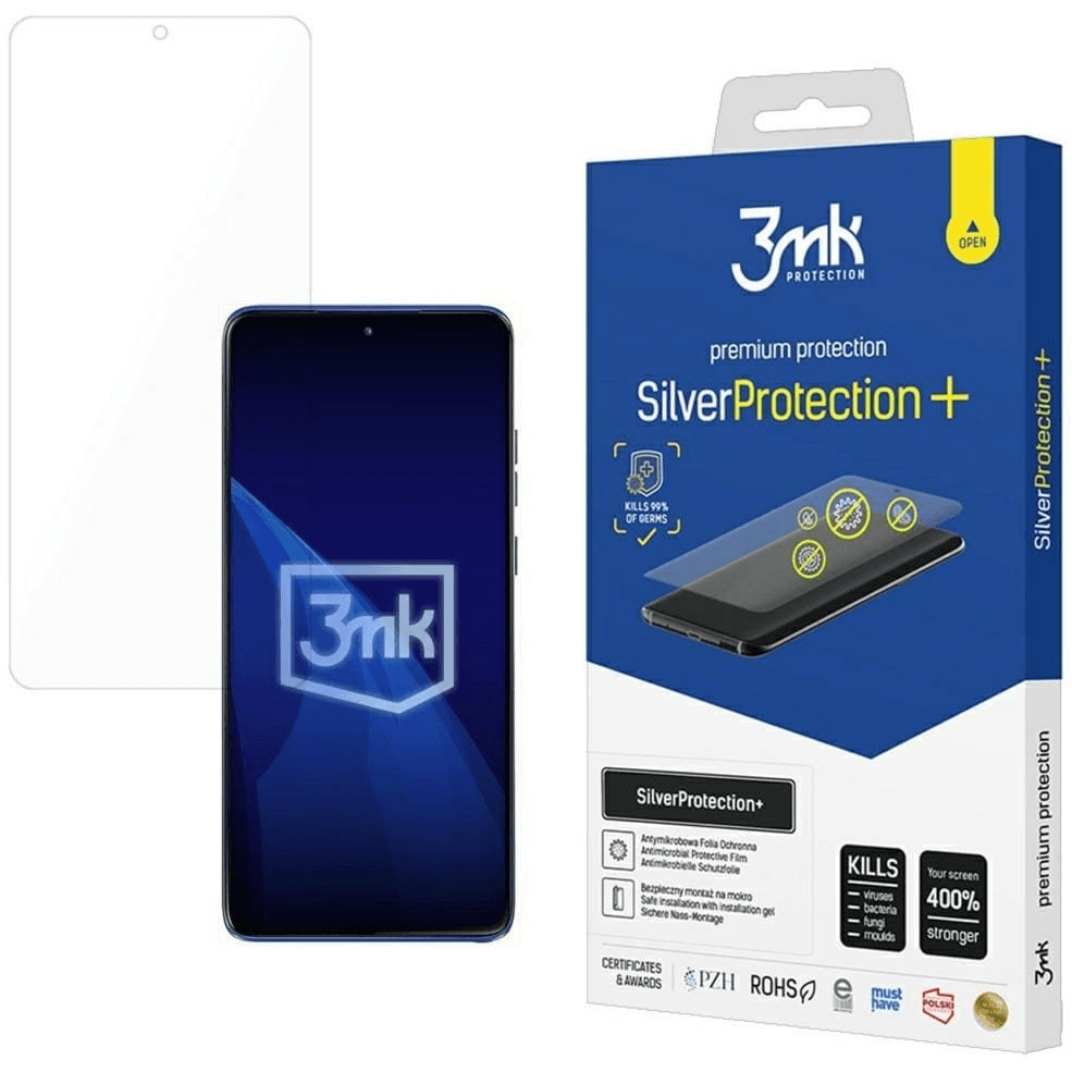 Antibakteriálna fólia pre Motorola edge 60 Stylus - 3MK Silver hydrogélová