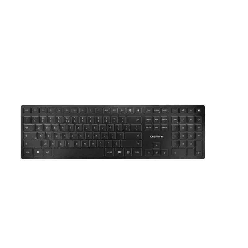 CHERRY KW 9100 SLIM klávesnica Univerzálne RF Wireless + Bluetooth Čierna