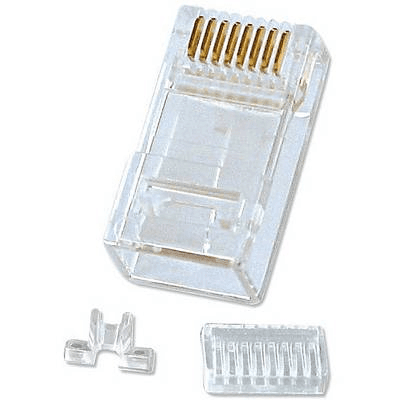 Lindy 62430 káblový konektor RJ-45 8-pin cat.6 Priehľadná