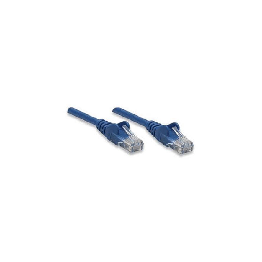 Intellinet RJ-45, M/M, 10m sieťový kábel Modrá Cat5e U/UTP (UTP)