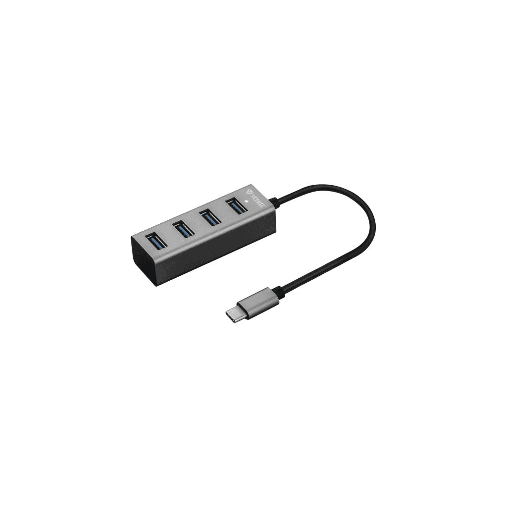 HUB ROZDEĽOVAČ USB-C ADAPTÉR TYP-C NA 4x USB 3.0 YENKEE TRANSFER DO 5 Gbps