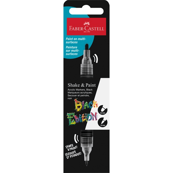 AKRYLOVÝ POPISOVAČ BLACK EDITION ČIERNY FABER-CASTELL