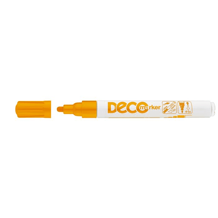 Lakový popisovač "Decomaker", oranžová, 2-4mm, ICO