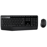 Logitech Wireless Combo MK345 klávesnica Obsahuje myš Univerzálne USB Francúzsky Čierna