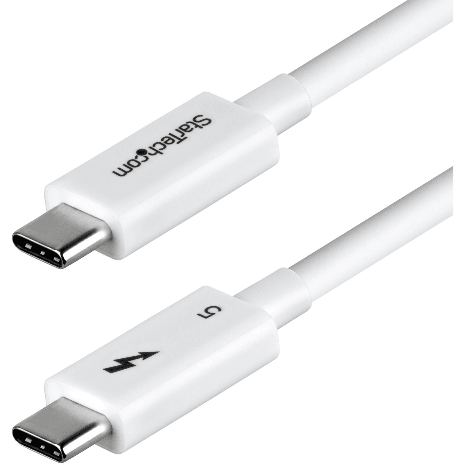 StarTech.com TBLT5MM80CM240WWH Thunderbolt kábel 0,8 m 120 Gbit/s Biela