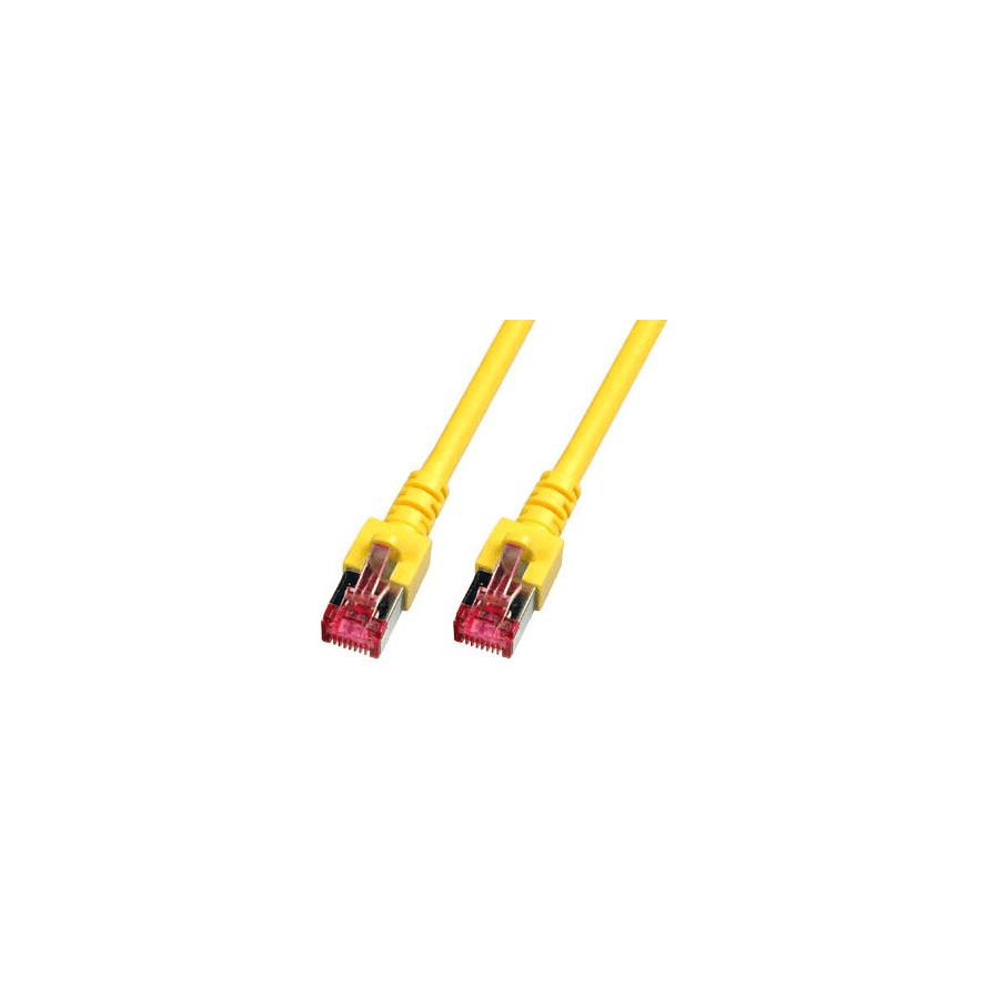 Patchcord S/FTP 6 EFB Elektronik RJ45 / RJ45 3 m žltá