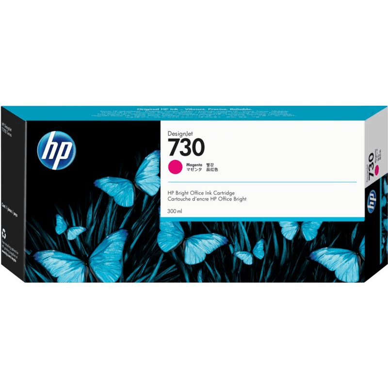 HP 730 300-ml Magenta DesignJet Ink Cartridge atramentová náplň 1 kusov Originál Purpurová