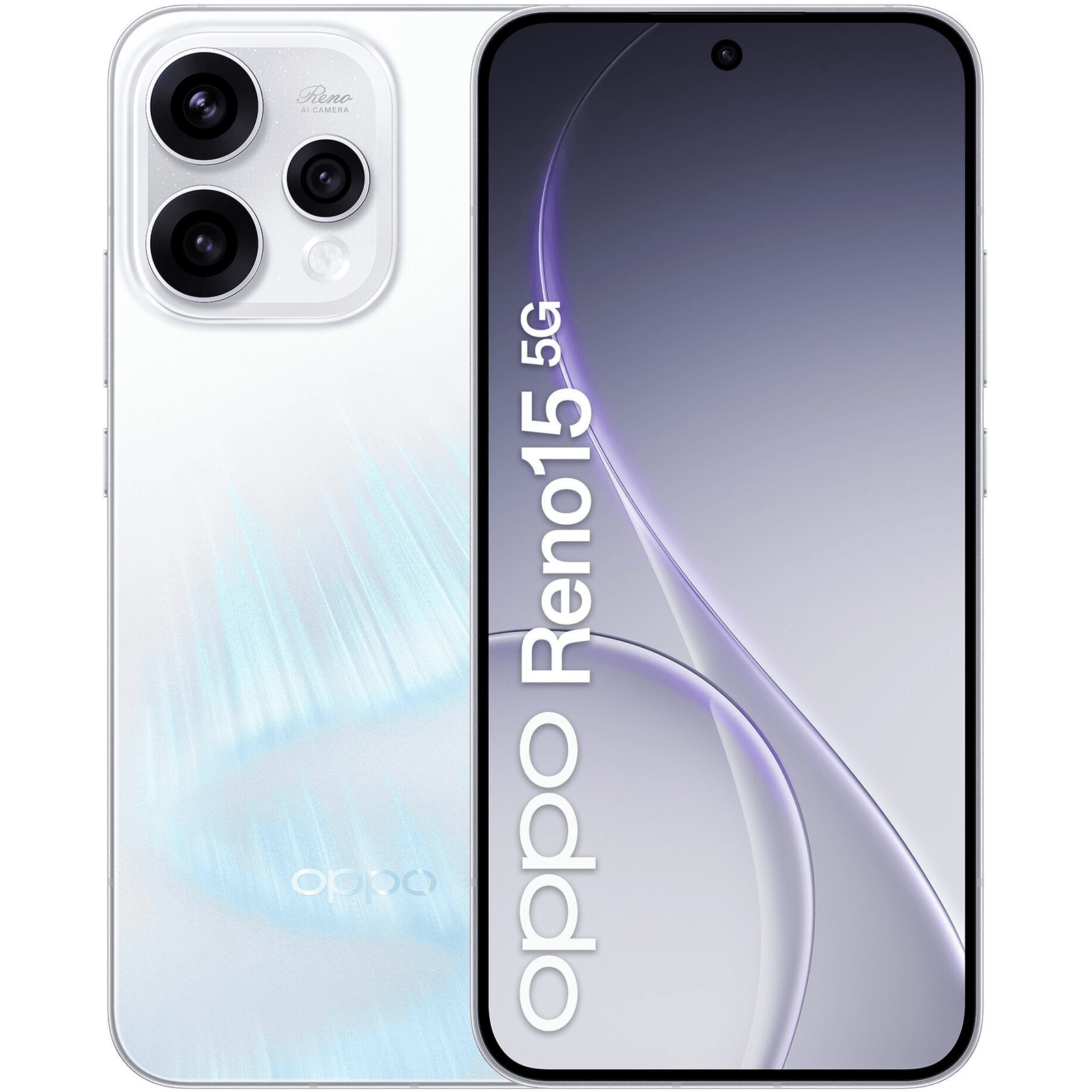 OPPO Reno15 5G 16,7 cm (6.59") Dual SIM Android 16.0 USB Typ-C 8 GB 512 GB 6500 mAh Biela