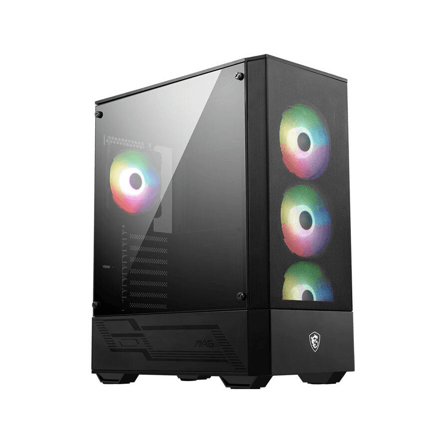 MSI MAG FORGE 112R počítačová skrinka Midi Tower Čierna, Priehľadná