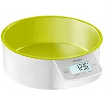 Elektrická váha Sencor biela, odtiene zelenej