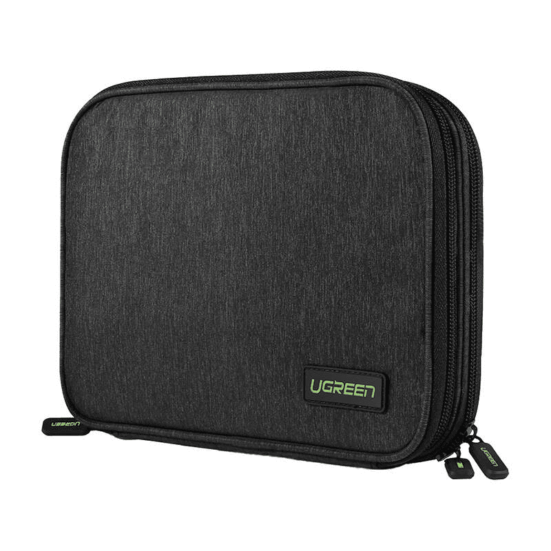 Ugreen puzdro na pevný disk HDD SSD telefón káble 24,5 x 17,5 x 5 cm sivé