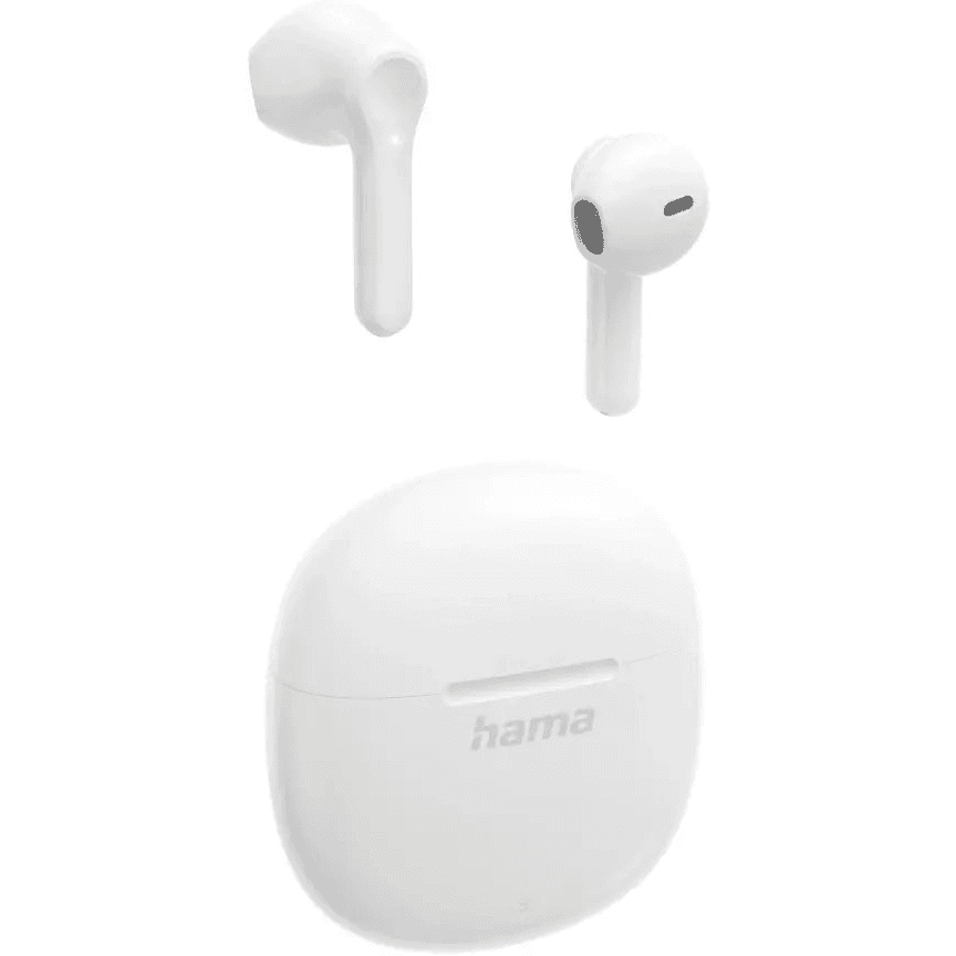 Hama Action One Slúchadlá s mikrofónom True Wireless Stereo (TWS) Do ucha Hovor / hudba Bluetooth Biela