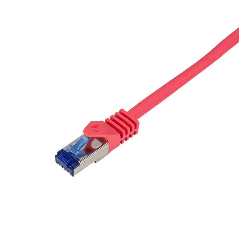 LogiLink C6A024S sieťový kábel Červený 0,5 m Cat6a S/FTP (S-STP)