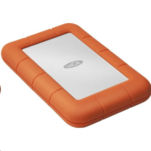 Externý disk HDD LaCie Rugged Mini 4TB striebornooranžový (LAC9000633)
