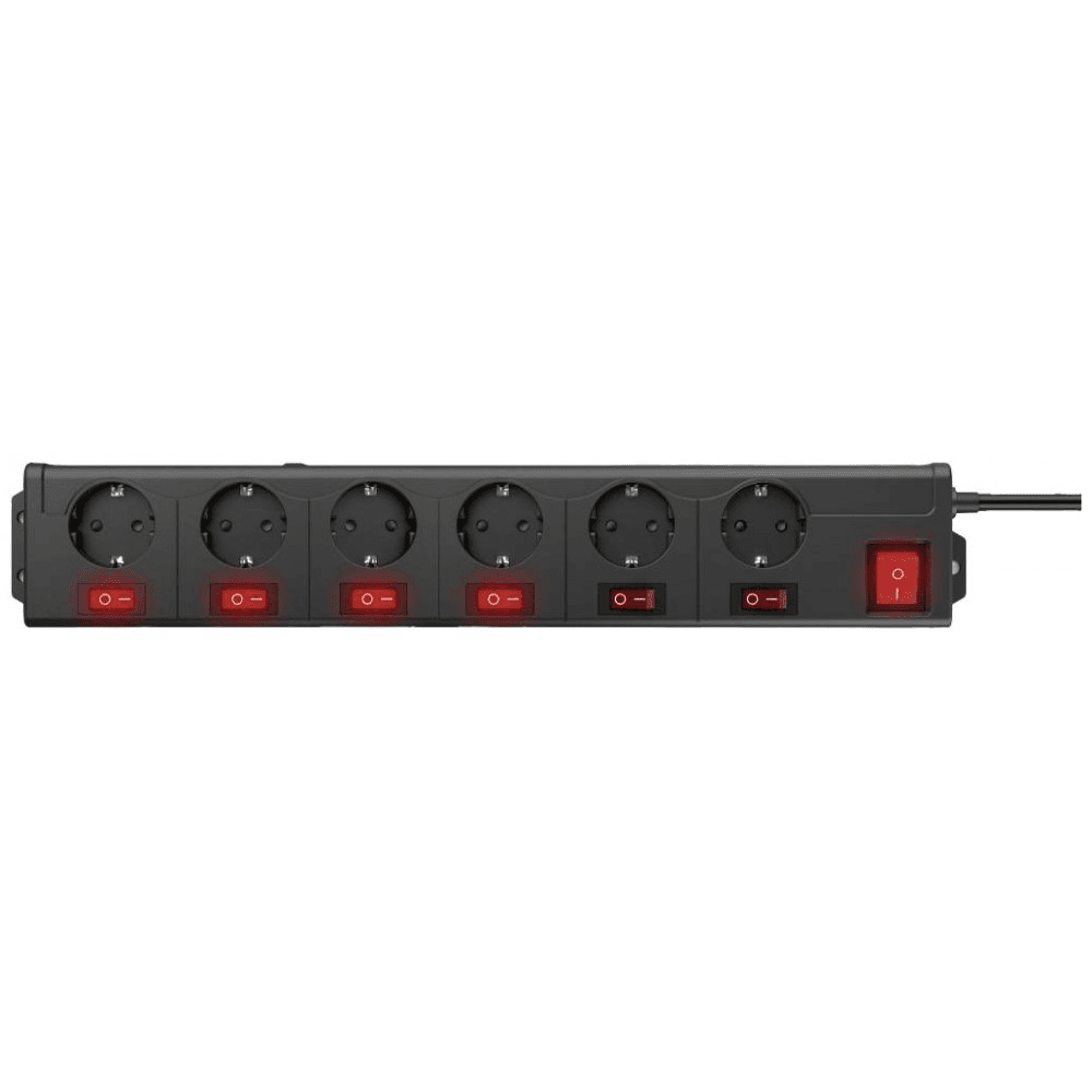 Hama 00223160 inteligentná zásuvka 6 AC zásuvky/AC zásuviek 1,4 m 3680 W