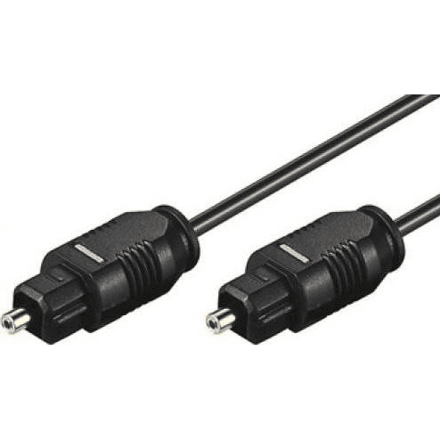 Techly 1m Toslink/Toslink audio kábel Čierna