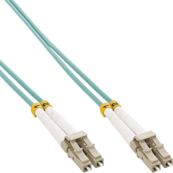 InLine 88545O InfiniBand a kábel z optických vlákien 15 m Tyrkysová, Modrá farba vody