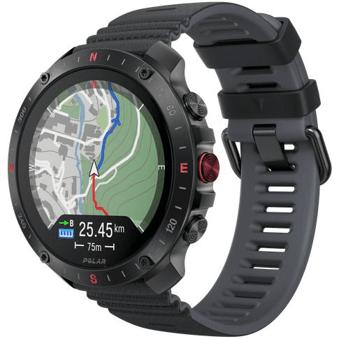 Polar Grit X2 Pro GPS Srdcová frekvencia Čierno-čierny spánok S-L
