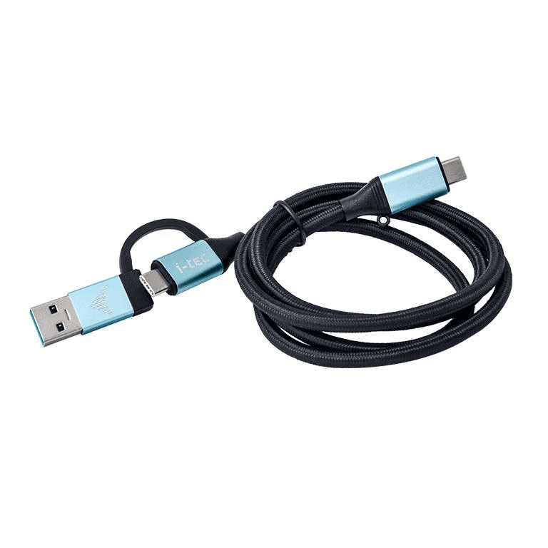 i-tec C31USBCACBL USB kábel USB 3.2 Gen 1 (3.1 Gen 1) 1 m USB C Čierna, Modrá
