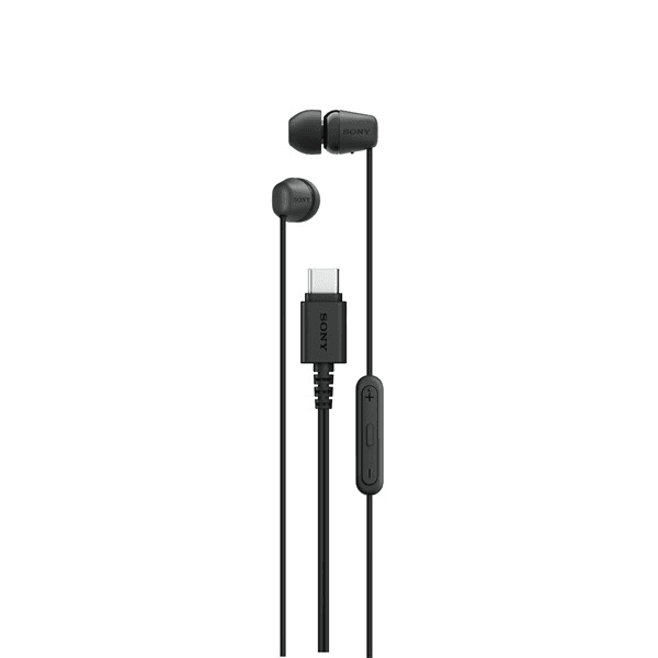 Sony IER-EX15C Slúchadlá s mikrofónom Kábel Do ucha Hovor / hudba USB Typ-C Čierna