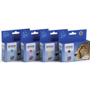 Epson Cheetah T0712 cyan ink cartridge atramentová náplň 1 kusov Originál Azúrová