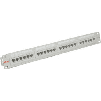 ROLINE Patchpanel 19" kat. 5e UTP, 24 portov, sivý