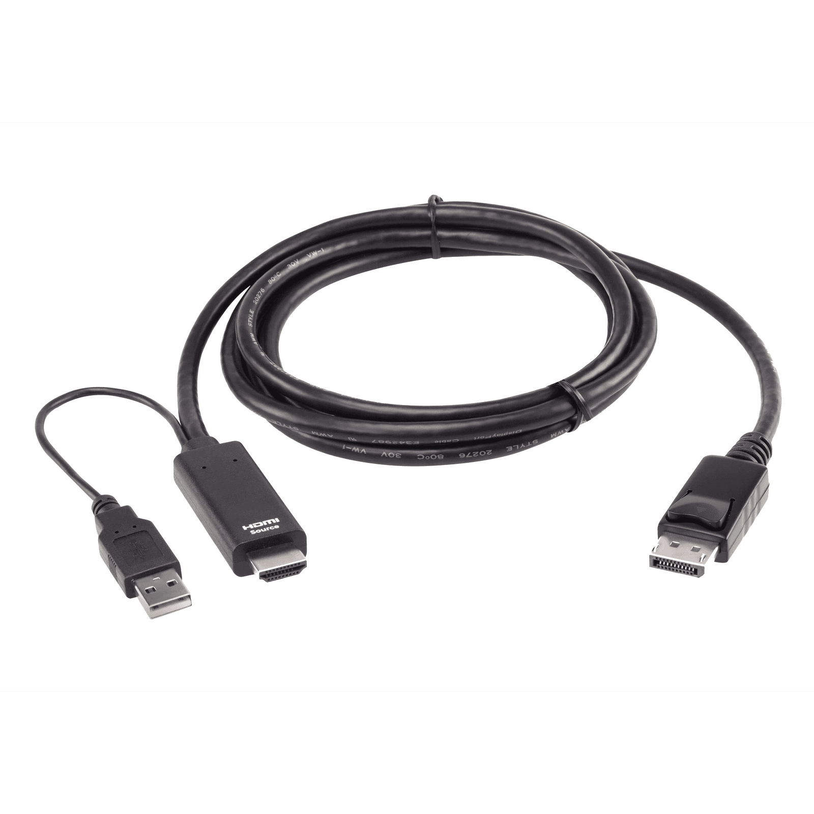 ATEN 2L-7D02HDP adaptér na video kábel 1,8 m HDMI + USB DisplayPort Čierna