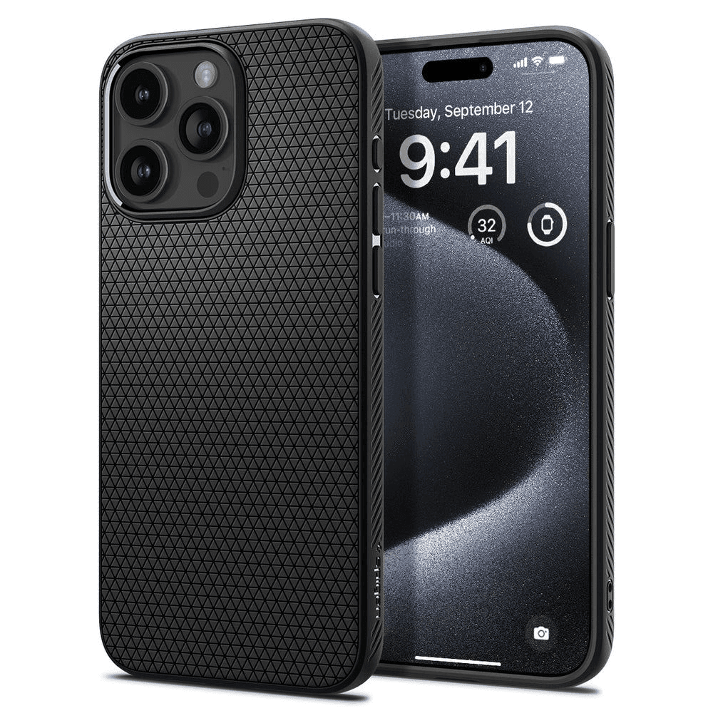 Zadný Kryt Spigen pre Apple iPhone 15 Pro čierny