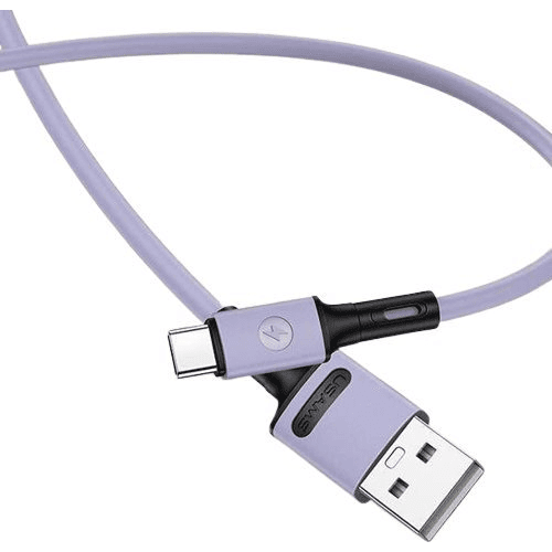 Kábel Usams USB - USB typ C 1 m fialový
