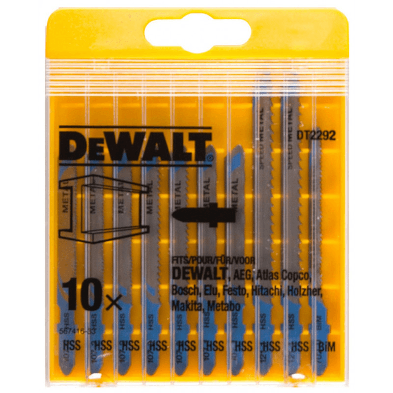 10 pílových listov do priamočiarej píly kov DeWALT DT2292