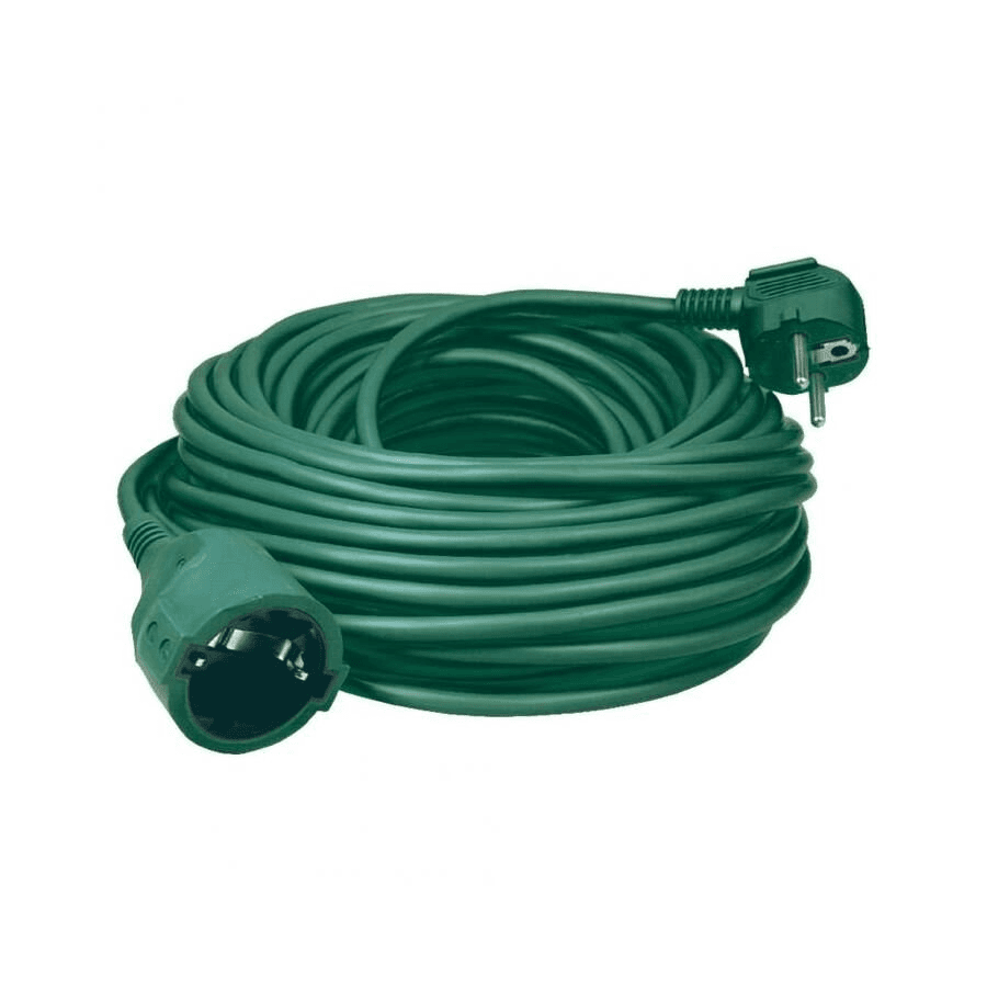 Predlžovací kábel Home NV 2-10/GR/1,5, 10 m, kábel H05VV-F 3G1,5 mm2,