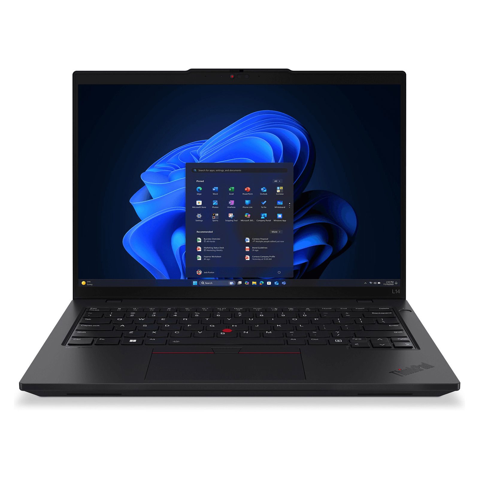Lenovo ThinkPad 21S6005JGE laptop Intel Core Ultra 7 255U 35,6 cm (14") WUXGA 32 GB DDR5-SDRAM 1 TB SSD Wi-Fi 6E (802.11ax) Windows 11 Pro Taliansky Čierna