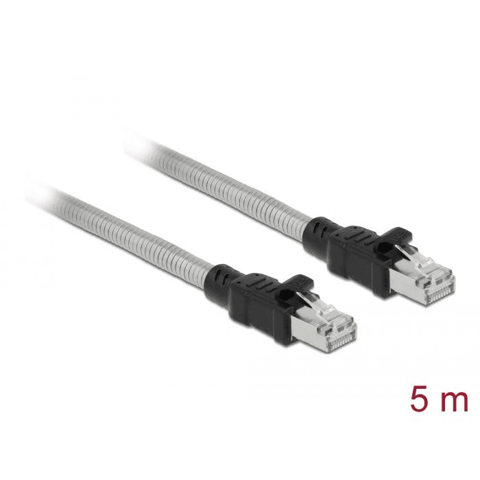 Kábel RJ45 Cat.6A U/FTP s kovovým plášťom 5 m Delock 80111