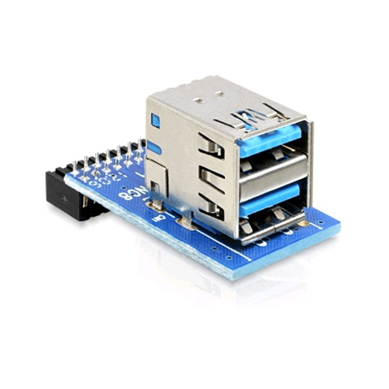 Adaptér USB 2x USB3.0-A, 6-pinový Delock 41865