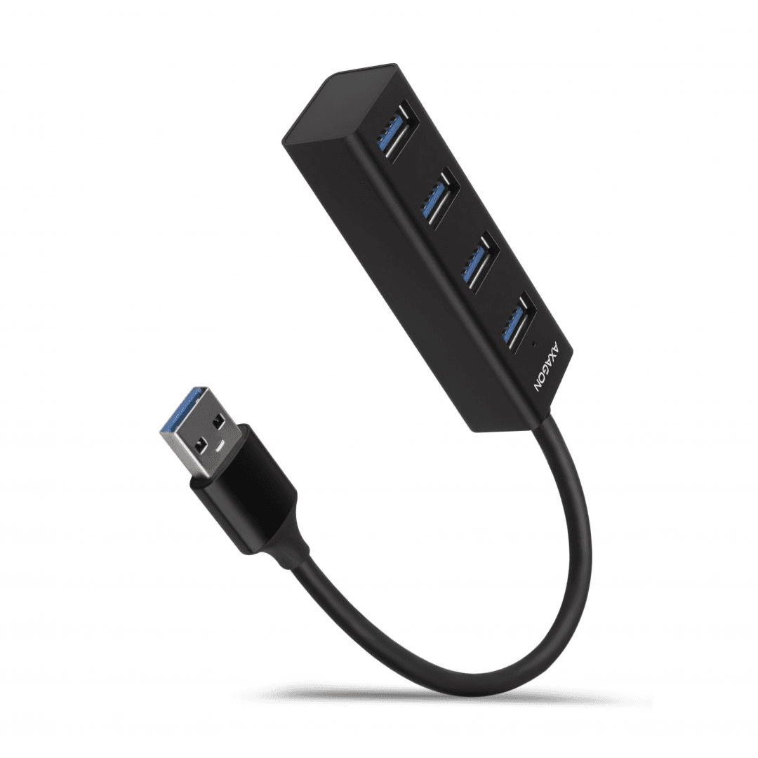 4-portový Hub Mini kovový USB 3.2 Gen 1 HUE-M1A,