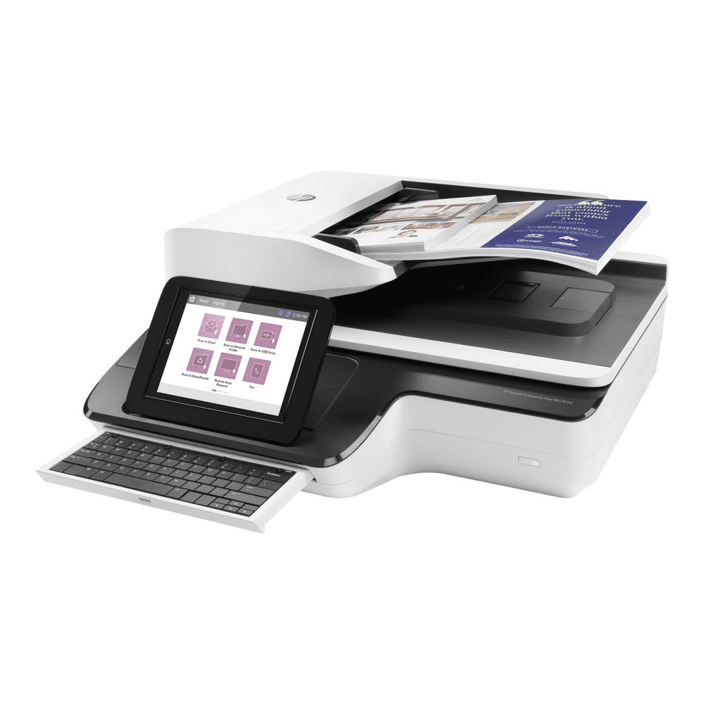 HP Scanjet Enterprise Flow N9120 fn2 Plochý skener a skener ADF 600 x 600 DPI A3 Čierna, Biela