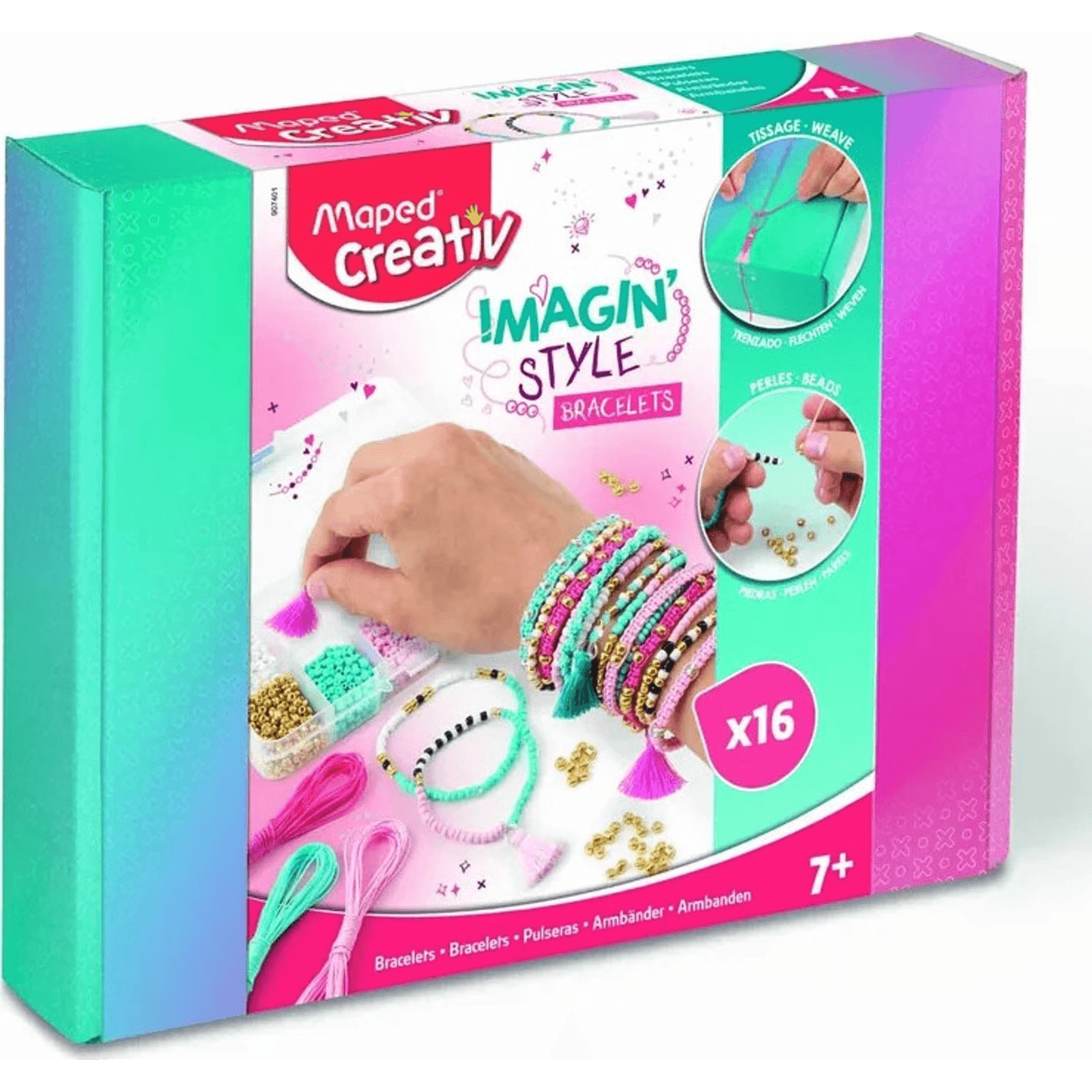 Zestaw do tworzenia bransoletek Zestaw Dekoracji Do RĘKODZIEŁA Dodatki Diy