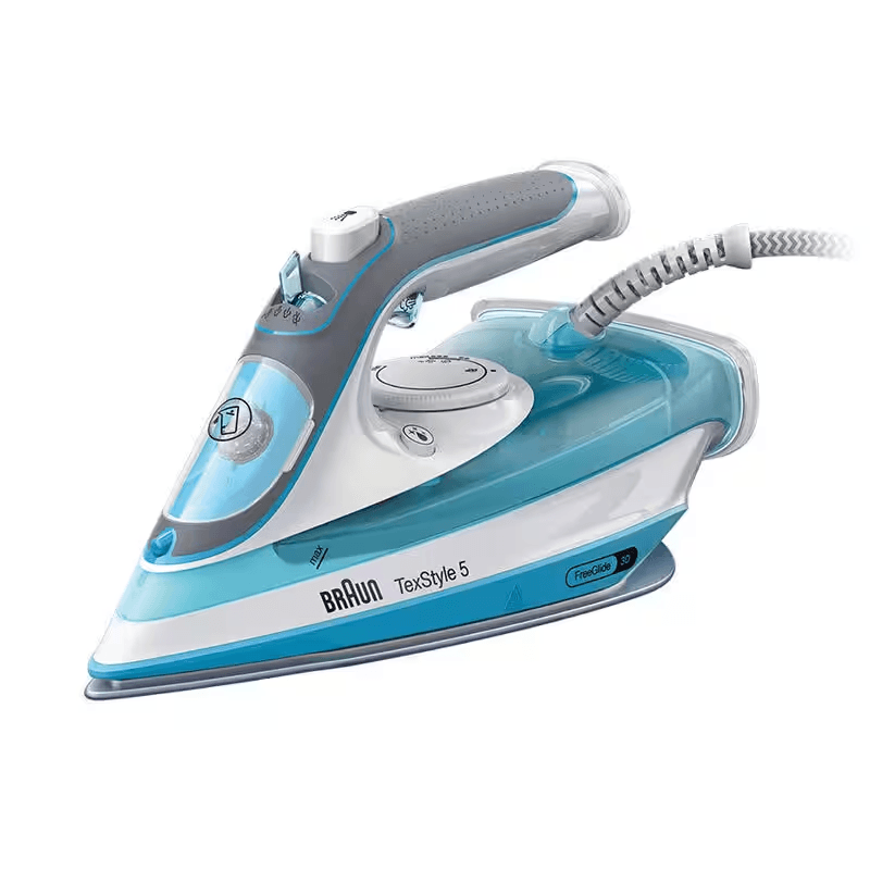 Braun TexStyle 5 SI 5006 BL Suché aj parné žehlenie Keramická žehliaca plocha 2600 W Modrá, Šedá, Biela
