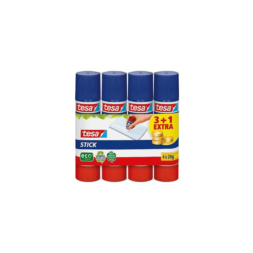 Tesa Lepidlo v tyčinke ecoLogo na papier a kartón 4 x 20 g