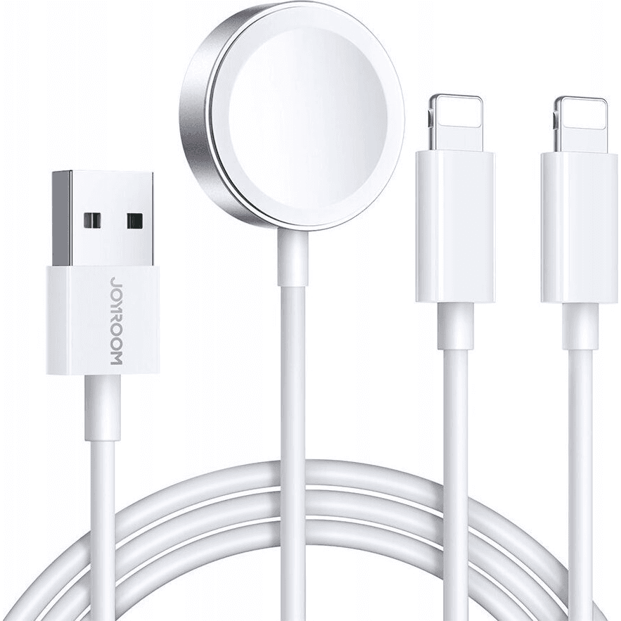 JOYROOM 3v1 MAGNETICKÁ NABÍJAČKA PRE APPLE WATCH + 2x KÁBEL PRE IPHONE 1,2m